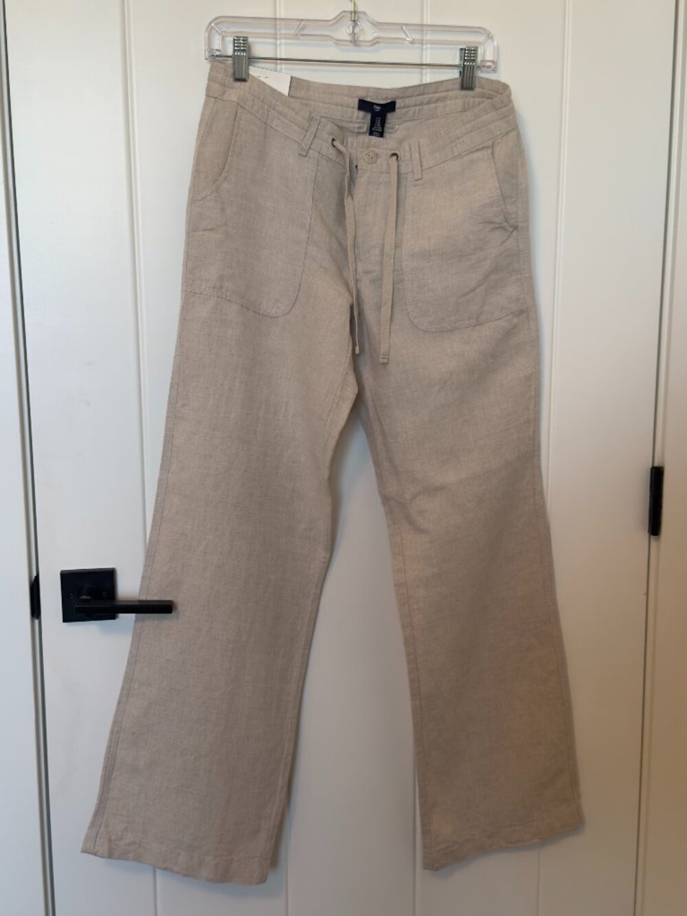 Gap Linen Cotton Wide Leg Drawstring Pants NWT